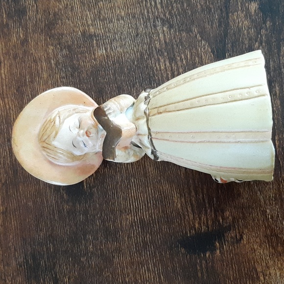 JASCO 1978 Merri Bells Girl with Dog Porcelain Bisque Bell Figurine Hand Painted - Picture 8 of 8